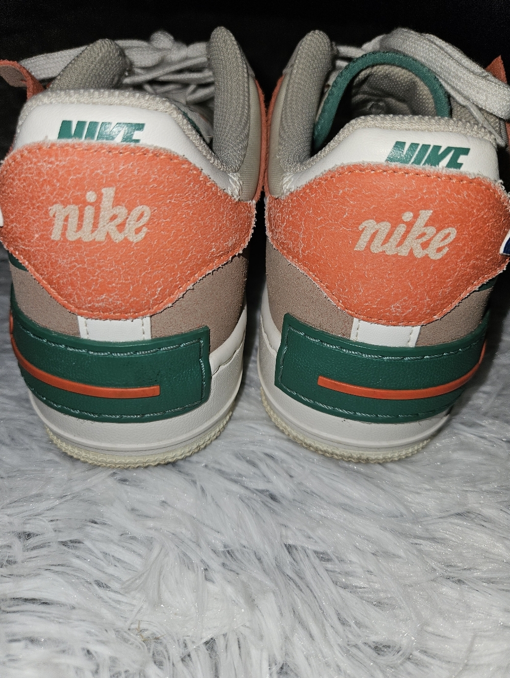 ~~Nike Air Force 1 Shadow Sail Signal Blue Green Sneakers Women’s Size 8~~ - Picture 7 of 11
